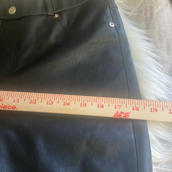 Black Faux Leather Leggings - Picture 4 of 9